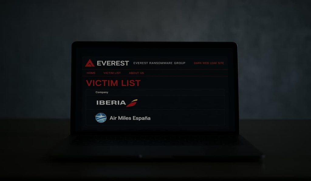 Everest ransomware claims breach at Spain's national airline Iberia with 596 GB data theft