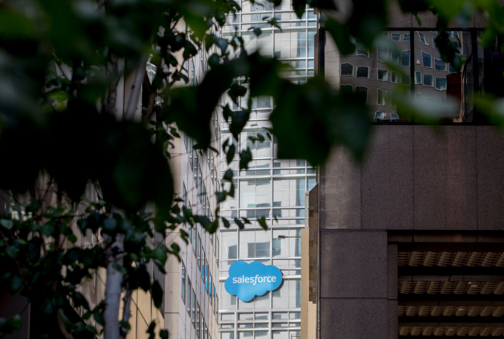 Salesforce Tower in San Francisco on June 28, 2019. (Jessica Christian/San Francisco Chronicle via Getty Images)