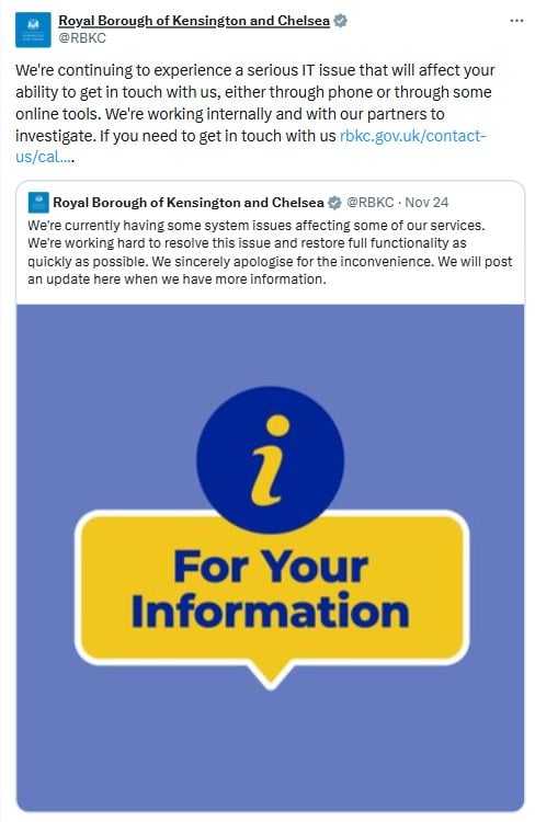 London Councils Cyberattack