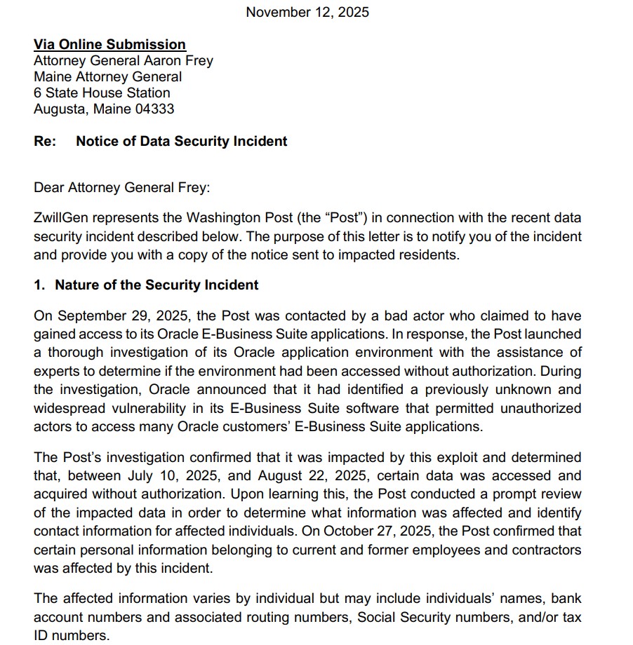 Washington Post data breach claimed by CL0P