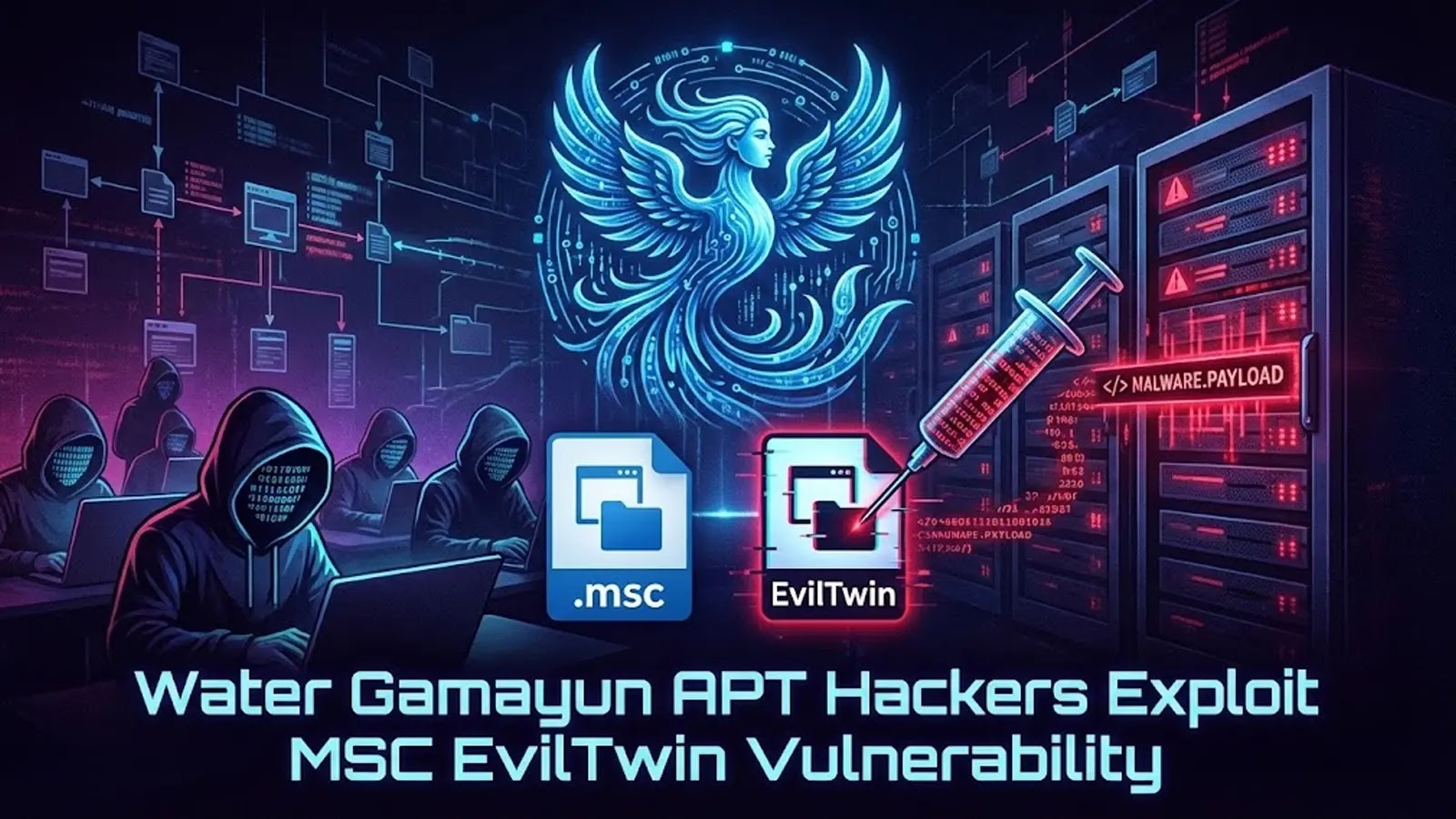 Water Gamayun APT Hackers Exploit MSC EvilTwin Vulnerability to Inject Malicious Code