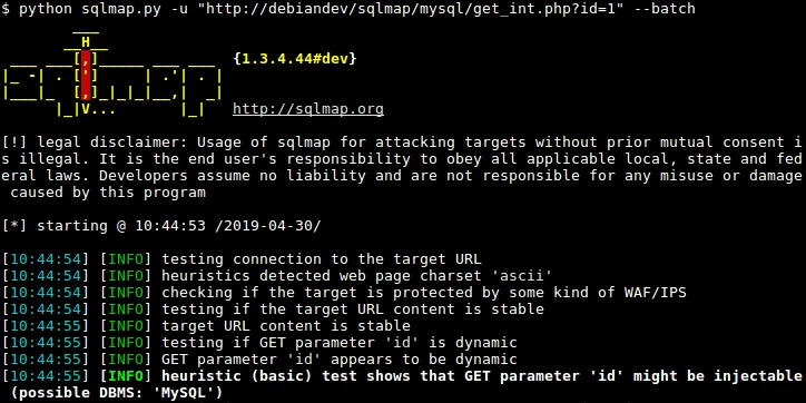sqlmap: Open-source SQL injection and database takeover tool