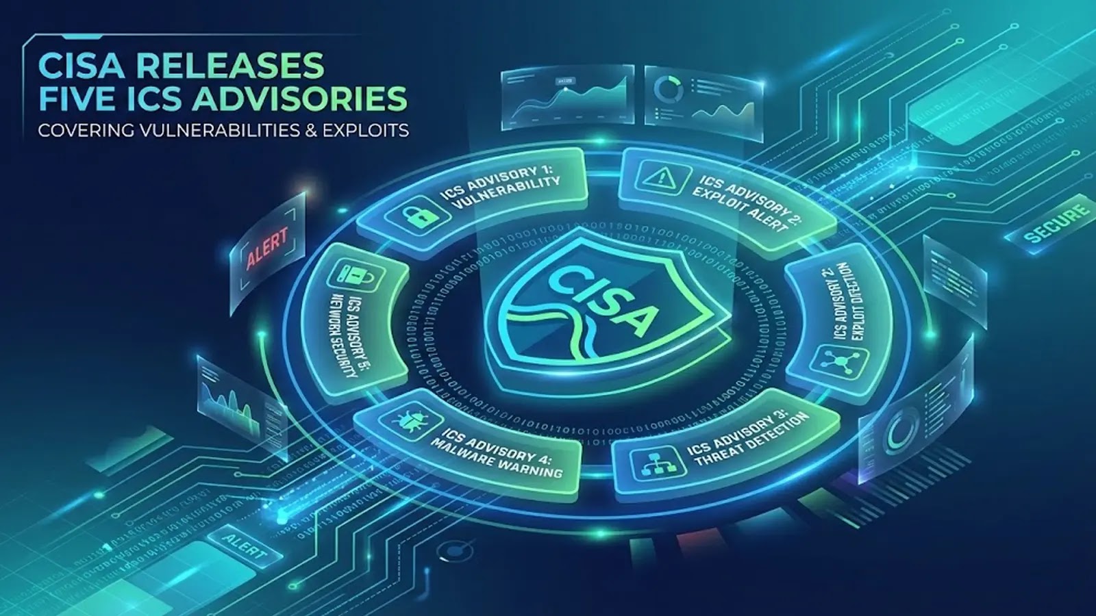 CISA Releases Five ICS Advisories Covering Vulnerabilities, and Exploits Surrounding ICS