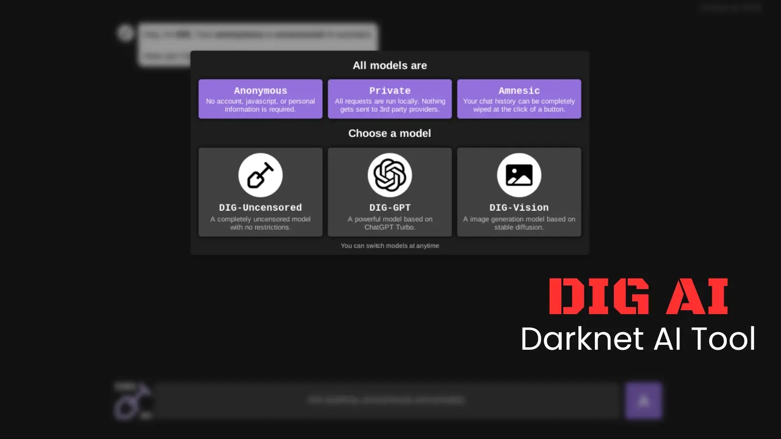 DIG AI - Darknet AI Tool Enabling Threat Actors to Launch Sophisticated Attacks
