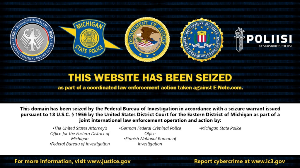 FBI Seizes Crypto Laundering Hub E-Note Linked to Russian Admin – Hackread – Cybersecurity News, Data Breaches, AI, and More