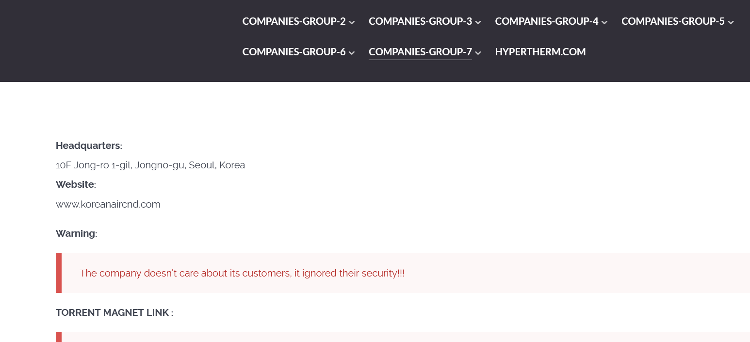 Korean Air discloses data breach after the hack of its catering and duty-free supplier