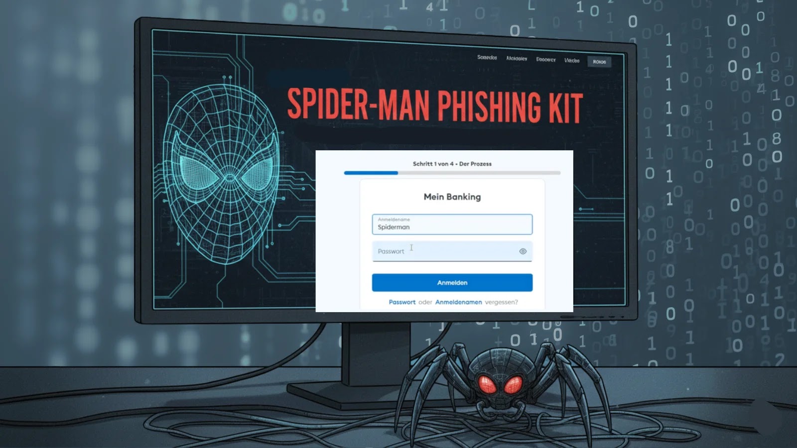 New Spiderman Phishing Kit Lets Attackers Create Malicious Bank Login Pages in Few Clicks