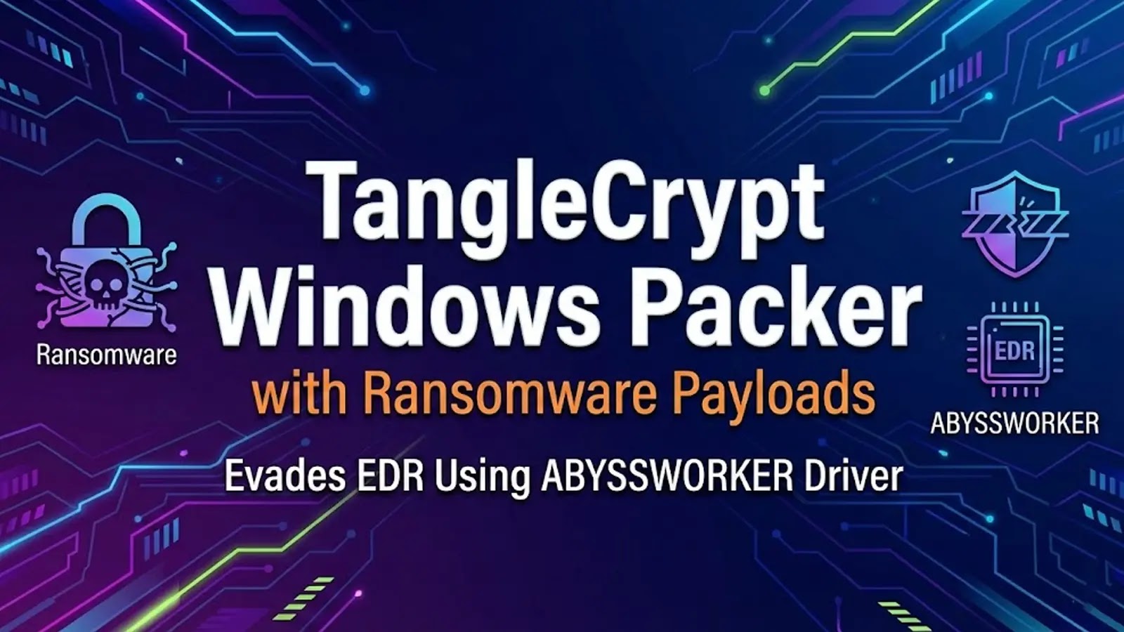 TangleCrypt Windows Packer with Ransomware Payloads Evades EDR Using ABYSSWORKER Driver
