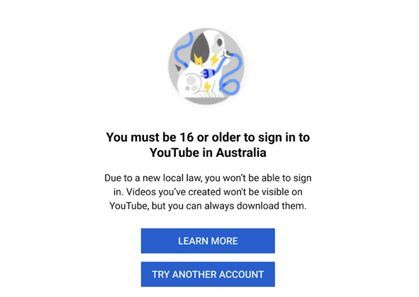 YouTube to logout its under-16 users next week