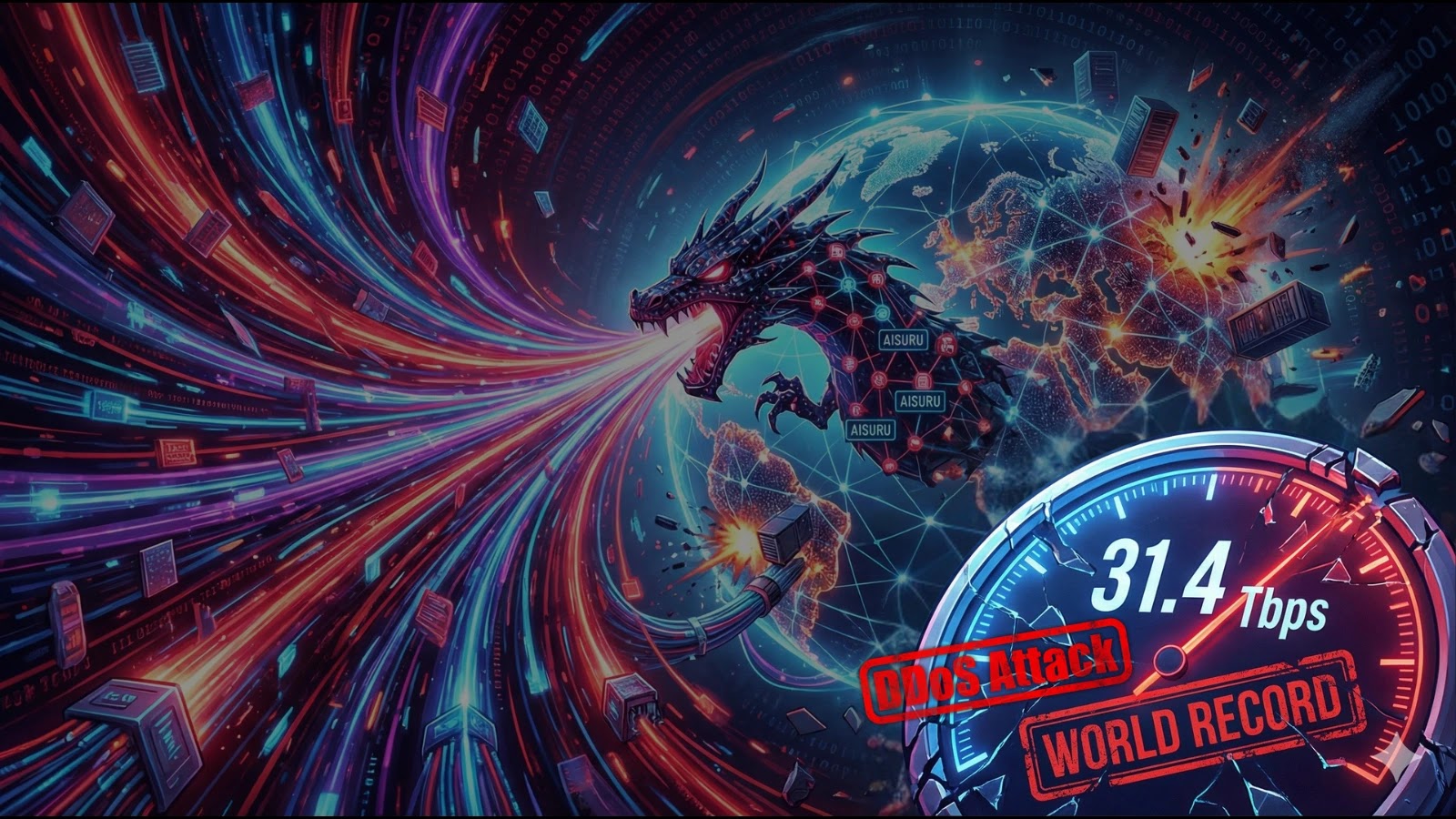 31.4 Tbps DDoS Attack Via Aisuru Botnet Breaks Internet With New World Record