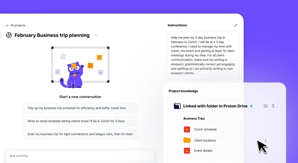 Proton expands Lumo AI assistant with encrypted, project-based workspaces