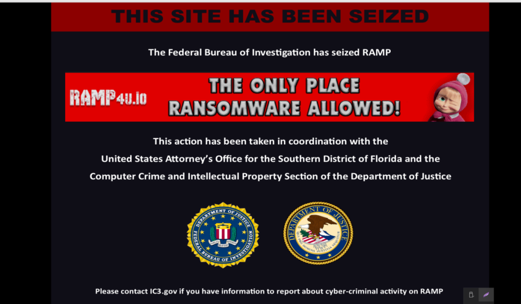 Russian Cybercrime Platform RAMP Forum Seized by Feds