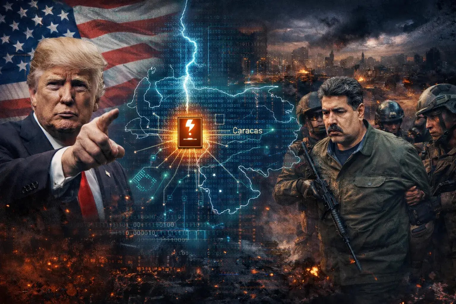 Trump Signals Possible Cyber Involvement in Caracas Power Loss During Maduro Extraction