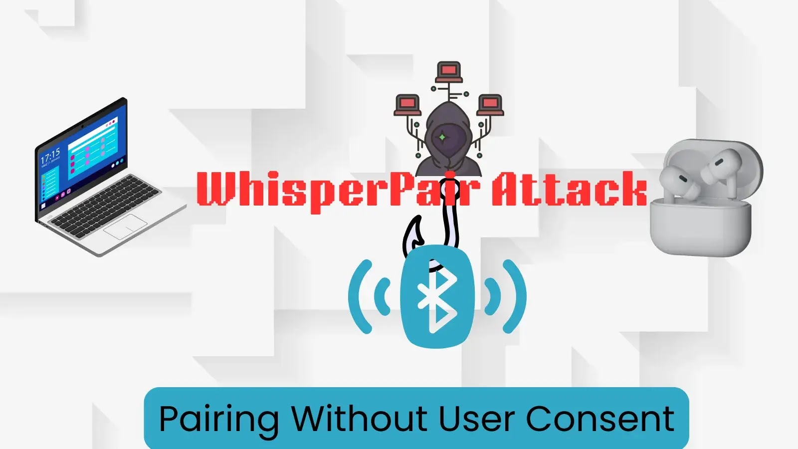 WhisperPair Attack Allows Hijacking of Laptops, Earbuds Without User Consent