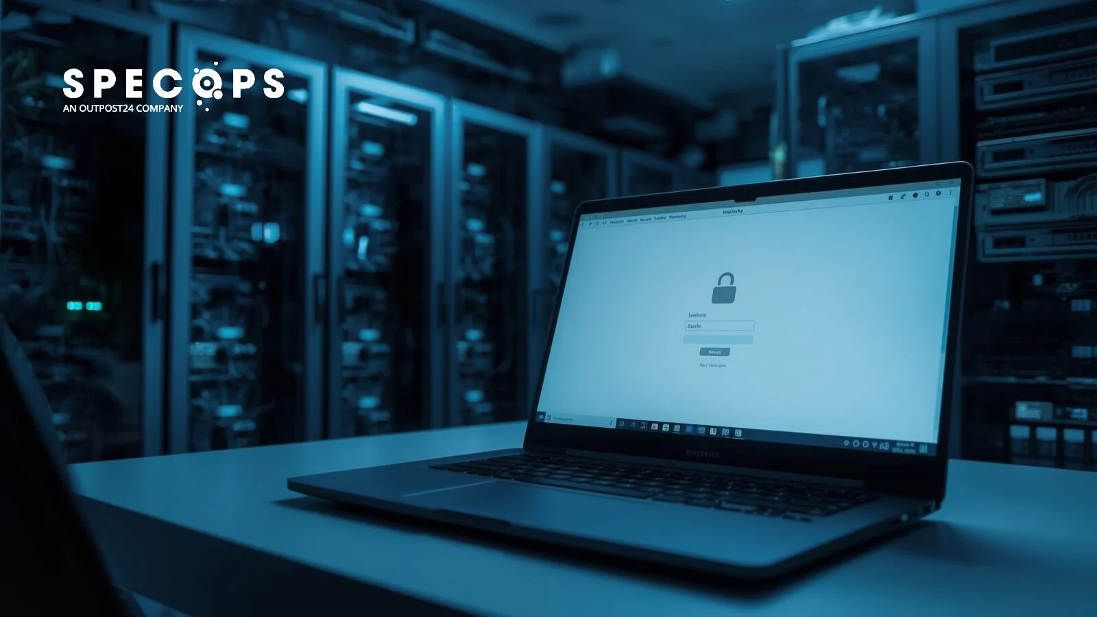 Specops Laptop with a lock on the screen