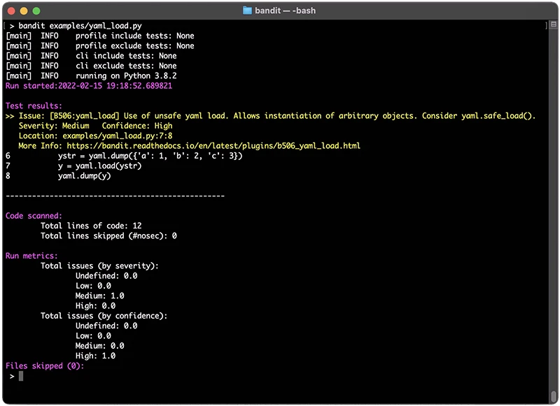 Bandit: Open-source tool designed to find security issues in Python code