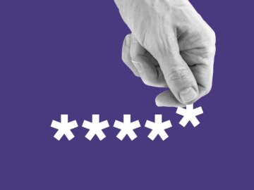 AI-generated passwords are a security risk A hand reaches down to grab one asterisk from a written password.