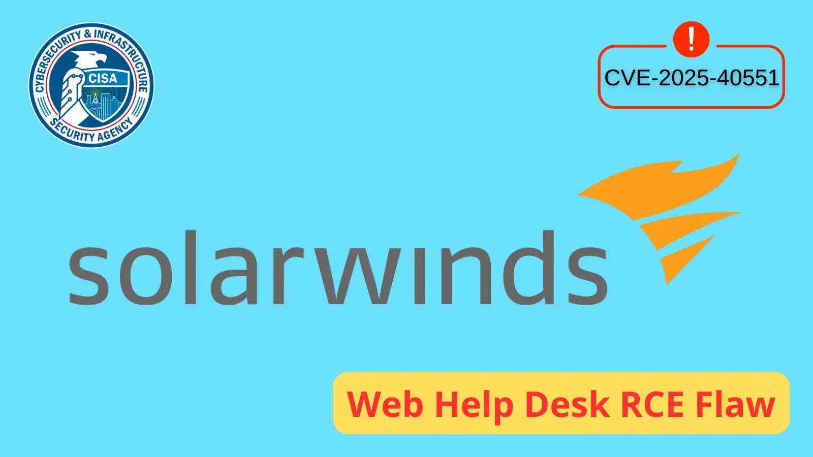 CISA Warns of SolarWinds Web Help Desk RCE Vulnerability Exploited in Attacks