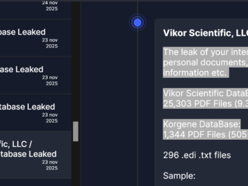 Everest ransomware hits Vikor Scientific ‘s supplier, data of 140,000 patients stolen Everest ransomware hits Vikor Scientific 's supplier, data of 140,000 patients stolen