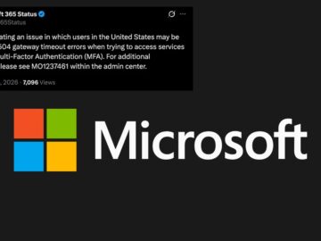 Microsoft MFA Down - 504 Gateway Timeout Errors Disrupting MFA Access for U.S. Users