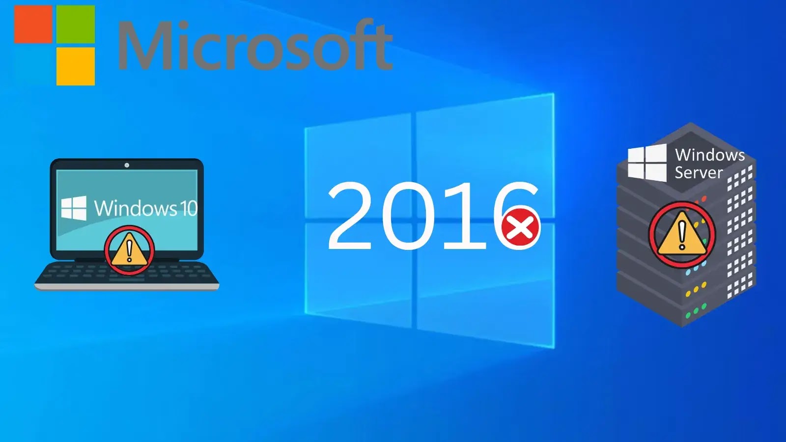 Microsoft to Stop Support for Windows Server 2016 and Windows 10 2016