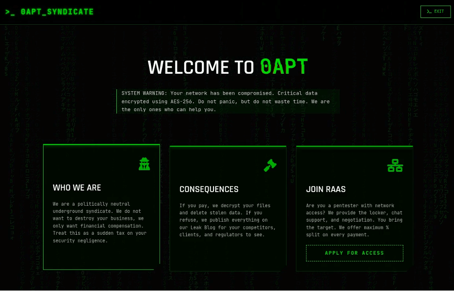 New Cybercrime Group 0APT Accused of Faking Hundreds of Breach Claims