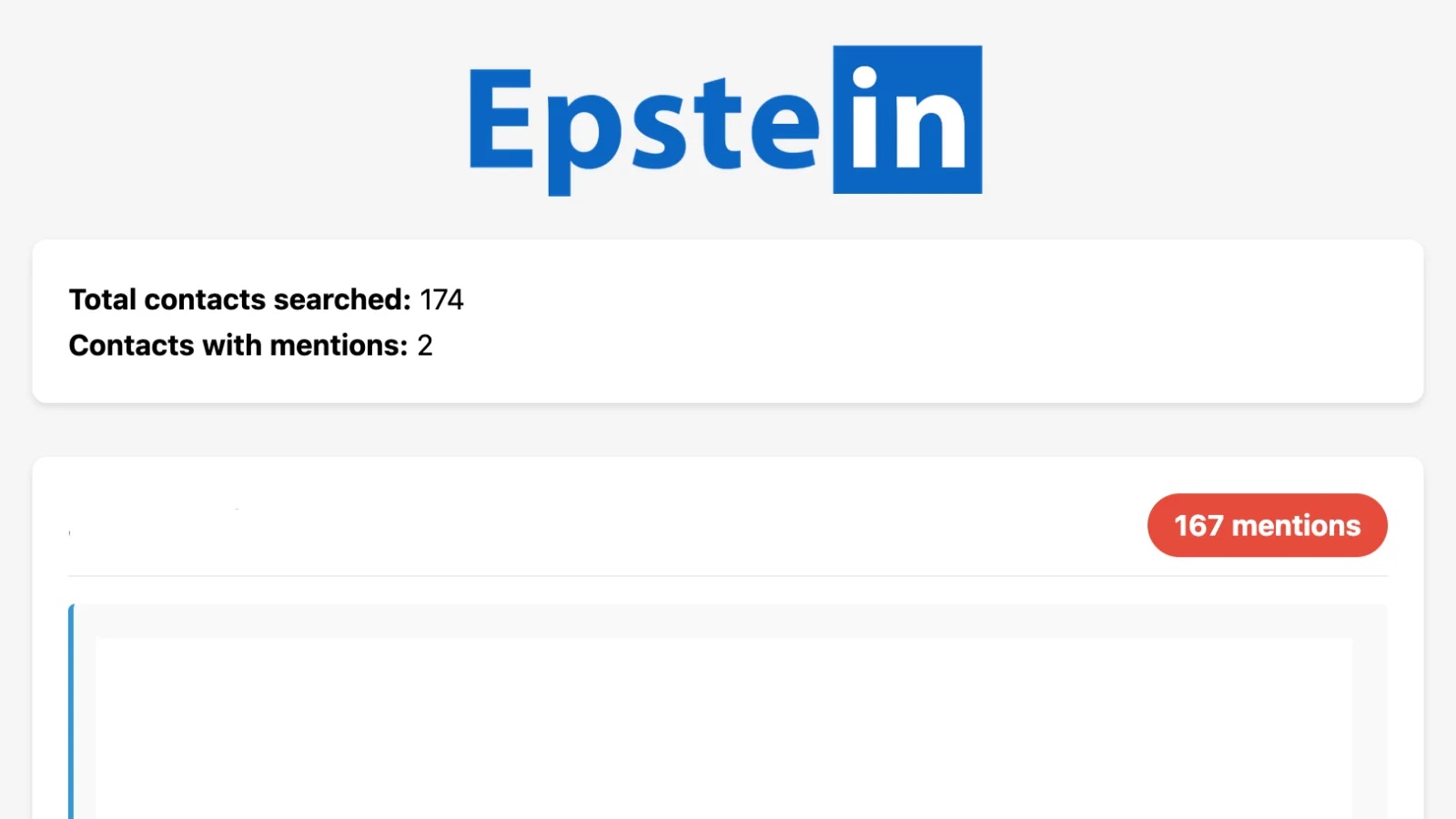 New Epstein Tool Searches LinkedIn Connections Against 3.5 Million Pages Epstein Files