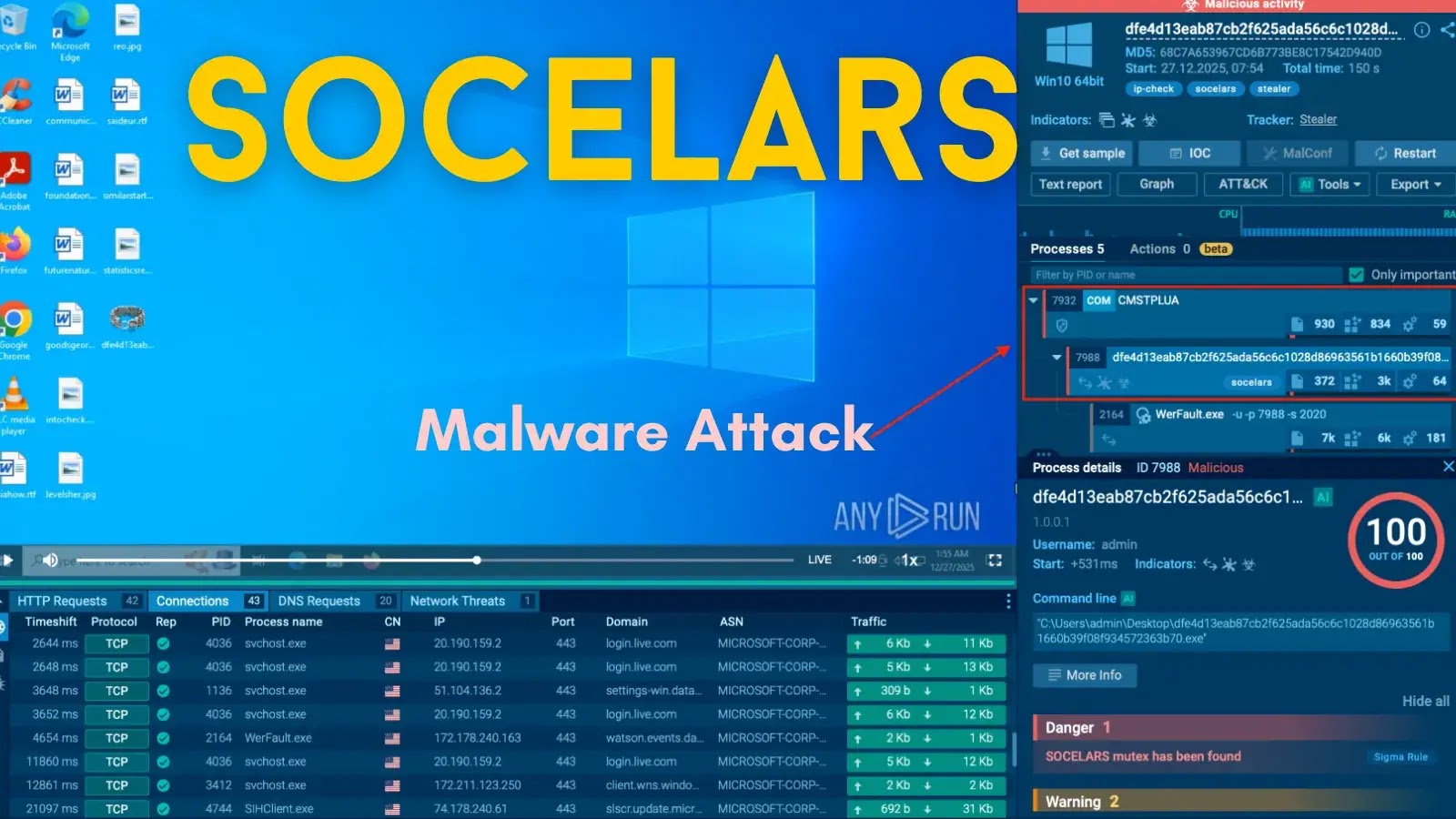 Socelars Malware Attacking Windows Systems to Steal Sensitive Business Data