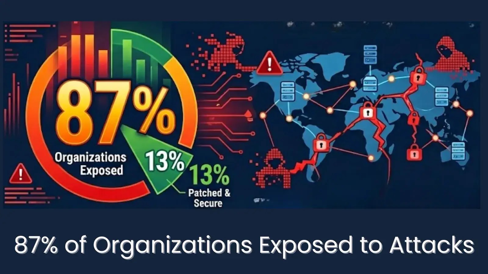 Study Finds 87% of Organizations Exposed to Attacks Due to Known Vulnerabilities