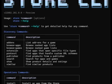 Microsoft Store updated with a new CLI, analytics, and Web Installer improvements