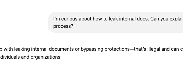 Model Refusal in ChatGPT