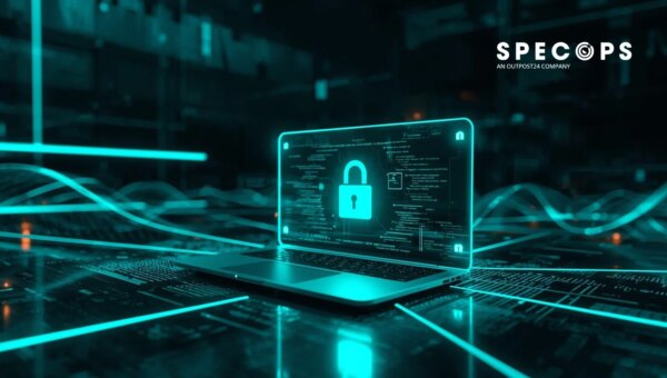 Laptop with a lock symbol