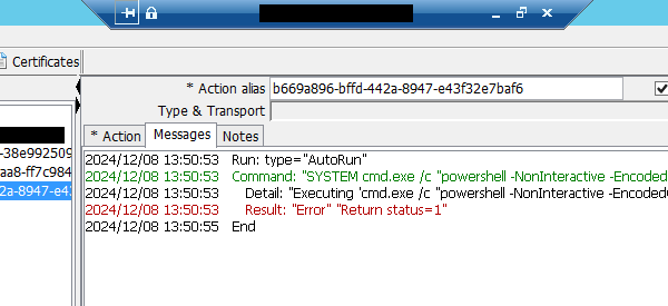 Figure 1: Exploitation as displayed within one of the Cleo software solutions
