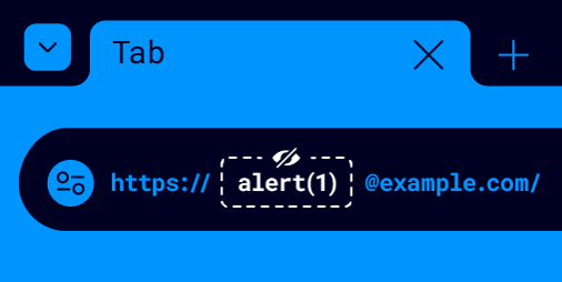 Concealing payloads in URL credentials