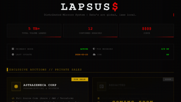 Cybercrime group Lapsus$ claims the hack of pharma giant AstraZeneca