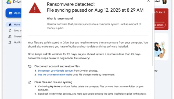 Google Drive ransomware detection alert.webp.webp