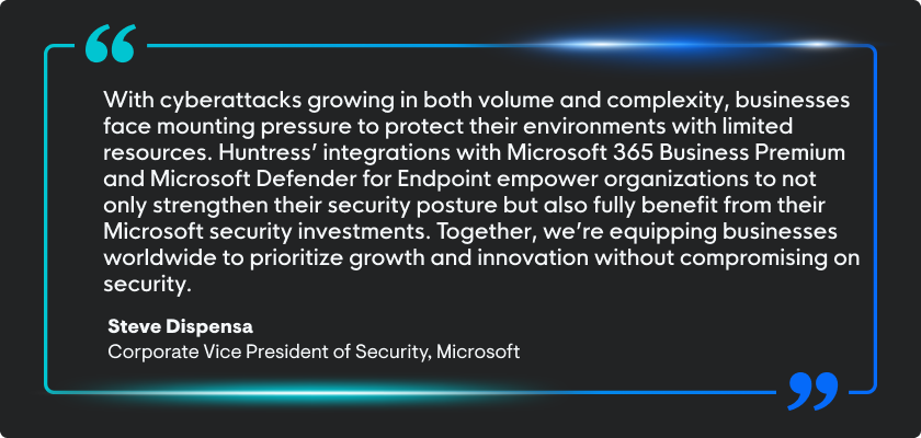Huntress Collabs with Microsoft to Boost Business Security