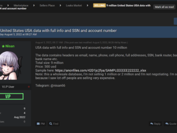 BreachForums, a popular dark web marketplace