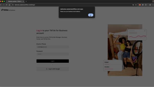 New AITM phishing wave hijacks TikTok Business accounts