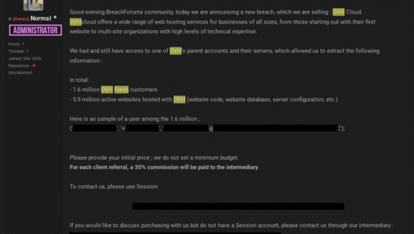 OVHcloud Founder Denies Massive 590TB Data Breach Claims