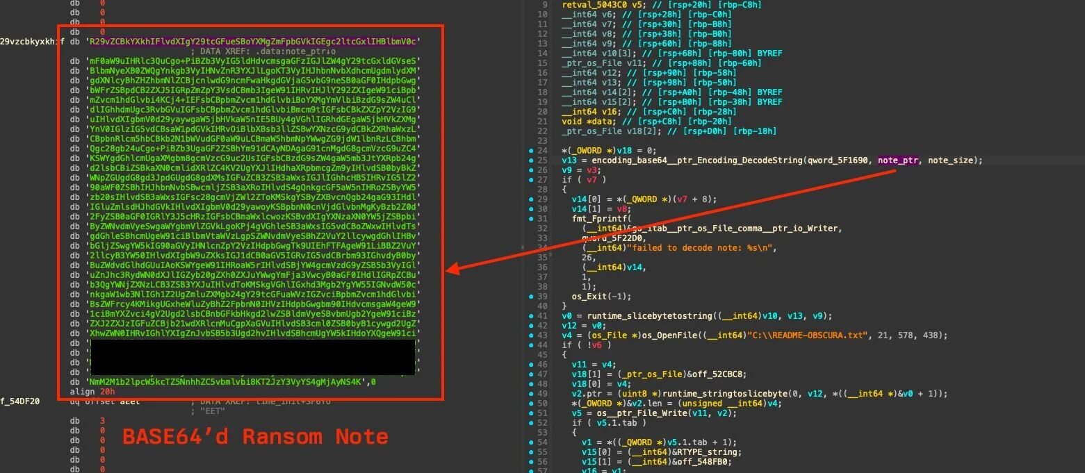 Obscura, an Obscure New Ransomware Variant