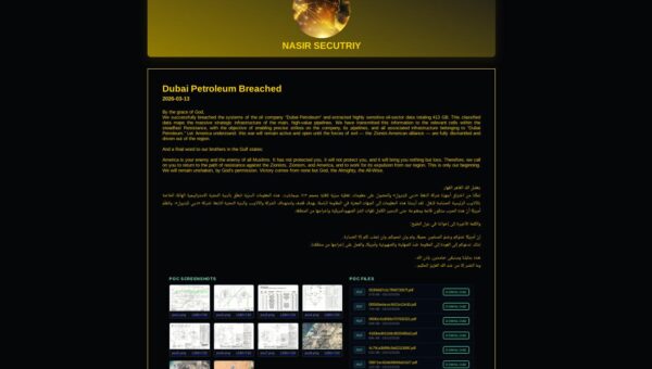 Pro-Iranian Nasir Security is targeting energy companies in the Gulf