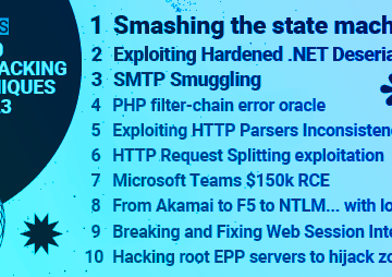 Top 10 web hacking techniques of 2023