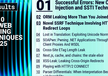 Top 10 web hacking techniques of 2025