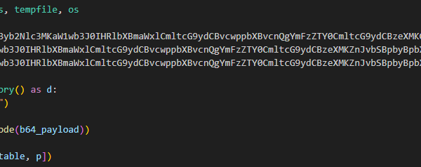 Example of the malicious code in proxy_server.py