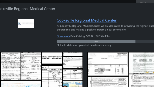 Cookeville Regional Medical Center hospital data breach impacts 337,917 people