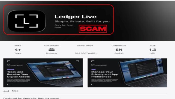 Fake Ledger Live App on Apple Store Linked to $9.5M Crypto Theft