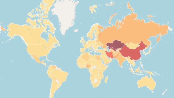 Phorpiex infections over the world (Source - Bitsight)