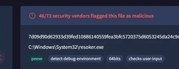 Resoker.exe (Source - K7 Security Labs)