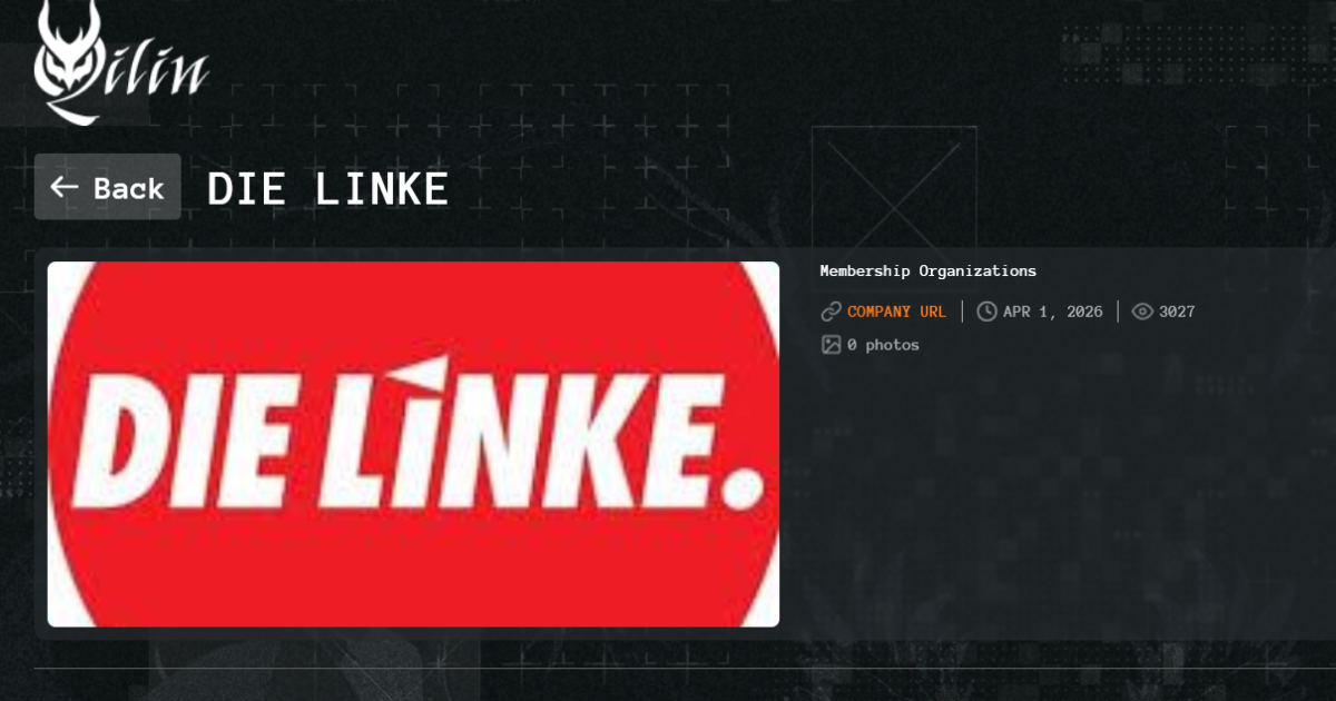Qilin ransomware group claims the hack of German political party Die Linke